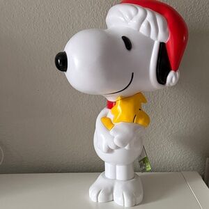 Peanuts Snoopy with Woodstock Red and White Decor